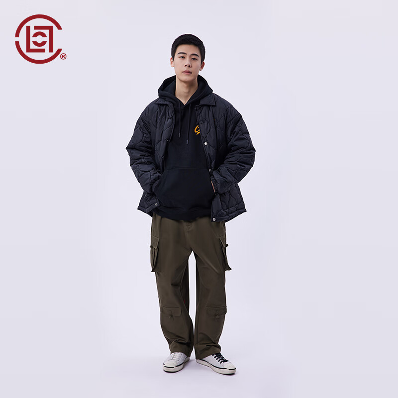 CLOT CLOTTEE by CLOT绗棉衬衫棉服 功夫系列 陈冠希主理 黑色 XXL