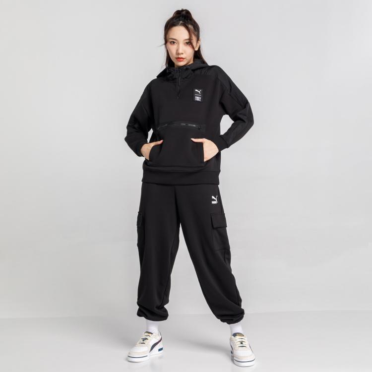 PUMA 彪马 女款半拉链套头连帽衫 53234001