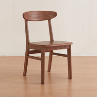 NITORI 宜得利 家居 家具现代简约餐厅吃饭椅子木质简约餐椅 NT-1 中棕色