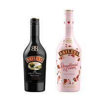 88VIP：BAILEYS 百利甜酒 爱尔兰百利甜酒原味500ml+奶油草莓味700ml特调力娇酒