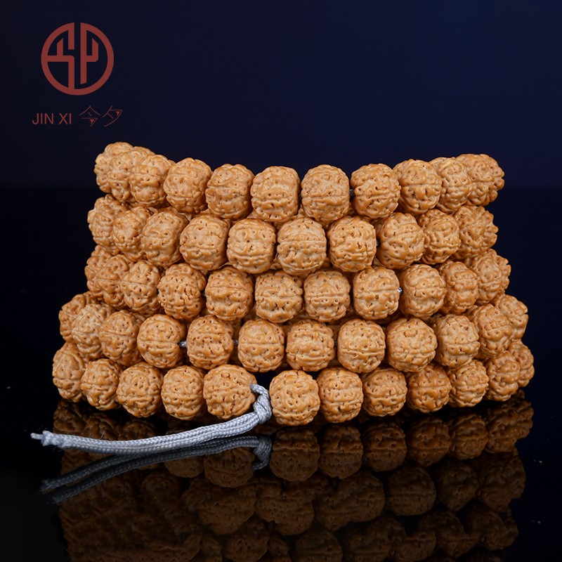 今夕小金刚菩提子手串108颗双龙纹五六瓣10mm菩提子佛珠文玩手链男女 小金刚 6瓣 10mm