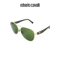 roberto cavalli 罗伯特·卡沃利 RC 女士飞行员款式绿色镜面太阳镜Roberto Cavalli