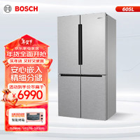 博世（BOSCH）605L大容量十字对开门 四开门变频家用冰箱 一级能效 风冷无霜 5mm安心嵌入 KMF61A45TI