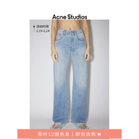 Acne Studios 女士丹宁秋冬宽松靴裤版型丹宁牛仔裤A00338 浅蓝色 24/30