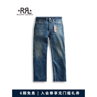 RRL男装 经典款复古五口袋版型镶边牛仔裤RL90192 400-蓝色 32/30