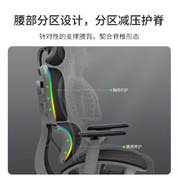 BAJIUJIAN 八九间 人体工学椅子电脑椅护腰学习办公座椅家用舒适久坐电竞椅