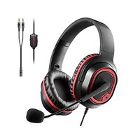 ELECOM 宜丽客 耳机轻量型游戏电竞耳机2m黑色头戴式