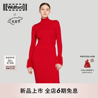 WolfordWolfordxHeurueh联名系列美利奴羊毛针织连衣裙53350 3038 红色 L