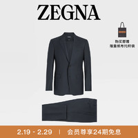 ZEGNA【】杰尼亚男装西装15milmil15羊毛男士西服套装 海军蓝 46/XS/S