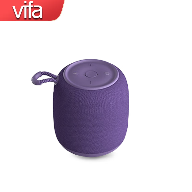 VIFA源自北欧丹麦 威发mini蓝牙音箱家用 无线便携式户外低音炮 有源桌面电脑扩音器内置电池 暮夜紫 mini音响-紫色
