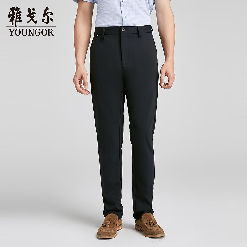 雅戈尔裤子男士2024春夏季青年男西裤 藏青 170/78A