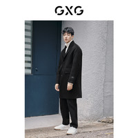 GXG 奥莱 冬季羊绒男双色长款大衣#10C126003I