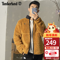 Timberland添柏岚抓绒衣男秋冬户外运动外套加厚保暖摇粒绒夹克 P47/小麦色 S/170