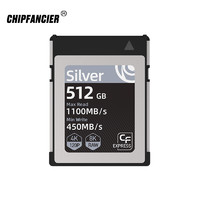 CHIPFANCIER CFexpress TypeB存储卡适配XH2S R5C GFX 100II Silver 512GB 存储卡