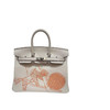 HERMèS 愛馬仕 HermesBirkin25銀扣in and out Swift皮鉑金包618提前購預售 白色 25*20*13cm