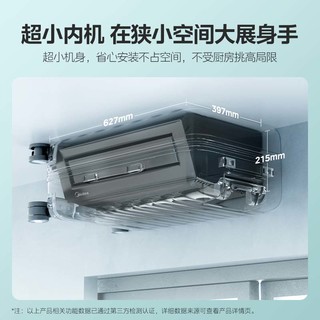 Midea 美的 CKF-30XW/BN8Y-XD300 吸顶式厨房空调 小1.5匹 黑色