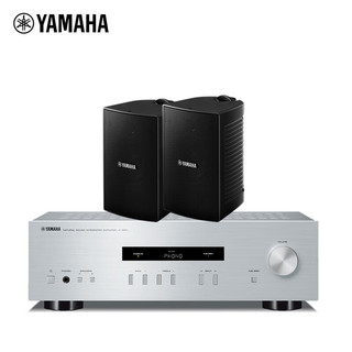 雅马哈（YAMAHA）A-S201+NS-AW294 音响音箱 壁挂会议音响套装 HIFI功放套装 音箱黑色