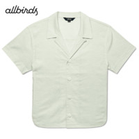 Allbirds The Camp Shirt 柔软透气通勤休闲度假露营男款衬衫短袖 树精绿 M