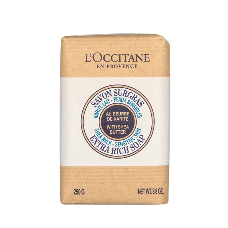 欧舒丹（L'OCCITANE） 欧舒丹乳木果牛奶味洁肤皂 250g C053452 白色