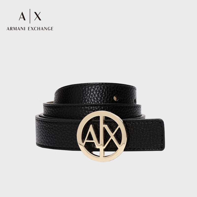 阿玛尼 EMPORIO ARMANIARMANI EXCHANGE24早春AX女士镂空徽标字母扳扣腰带