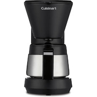 CUISINART美膳雅 DCC-5570 5杯可程滴滤式咖啡机 带不锈钢水壶 简单便携小巧紧凑 家用办公室 黑色 DCC-5570