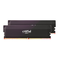 Crucial 英睿達 Pro DDR5 6000MHz 臺式機內存 馬甲條 黑色 32GB 16GBx2 C36