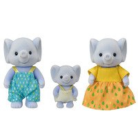 森贝儿家族 新品日本森贝儿大象家族森林女孩过家家公仔娃娃玩具仿真动物玩偶