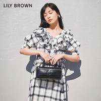 Lily Brown 春夏款 简约防皮质方盒子手提斜挎包LWGB222301