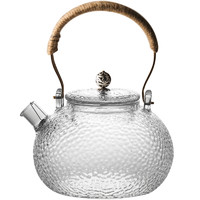 九土烧水玻璃壶锤纹泡茶壶过滤泡茶煮茶家用功夫茶耐热玻璃提梁壶