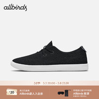 allbirds Tree Skipper夏季休闲鞋板鞋船鞋男鞋女鞋 曜石黑 37 女码