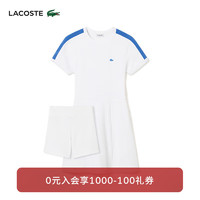 LACOSTE法国鳄鱼女装24春季新款时尚修身连衣裙EF3873 001/白色 34/155