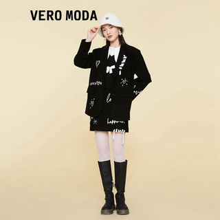 VEROMODA 新款字母绑带呢风衣短裙套装女 S59黑色-下装 165/84A/M