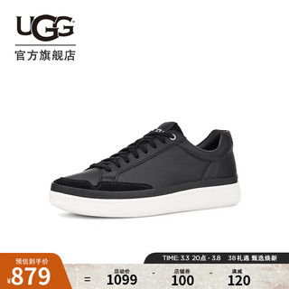 UGG 春季男士系带小白鞋休闲鞋 1108959 BLK | 黑色 40