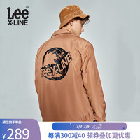 Lee23舒适版棕色男薄款教练夹克外套LMT0053752RZ 棕色 L
