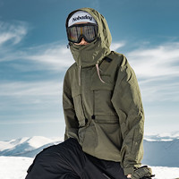 NOBADAY 单板滑雪服女款男情侣套装2023新款防水透气防风夹克外套