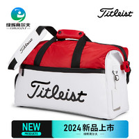 Titleist泰特利斯 高尔夫衣物包24 便携波士顿包大容量旅行包独立鞋阁 TA23ELBBK-610 红/白/黑色