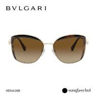BVLGARI 宝格丽 方形金属 女款太阳眼镜墨镜0BV6128B