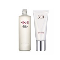 黑卡会员：SK-II 清洁护肤套装（神仙水230+洁面霜120g）