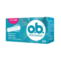 88VIP：o．b． 強生ob衛生棉條量少型內置式月經棉條棒無塑料感不悶熱16支×1盒