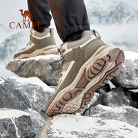 88VIP：CAMEL 駱駝 戶外登山鞋男士2024冬季新款專業徒步防滑防水男士休閑運動鞋