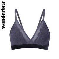 wonderbra 文胸无钢圈内衣女薄款灰色胸罩夏季性感三角杯文胸 灰色 85B