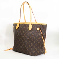 LOUIS VUITTON 中古95新Louis Vuitton路易威登LV菜篮子neverfull单肩包