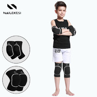 NAILEKESI N 耐力克斯 儿童护膝护肘 护具套装运动足球跳舞轮滑骑行防摔全套防撞 S号