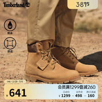 Timberland 男鞋新款戶外休閑防水皮革高幫A1QR5 A1QR5W/天然牛皮色 44.5