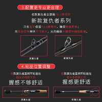 NS新复仇者路亚竿淡水海水枪柄直柄碳素远投钓竿轻硬翘嘴鲈鱼竿