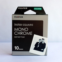 FUJIFILM 富士 一次成像相機正方形拍立得相紙 Square方形 mono黑白時光款10張