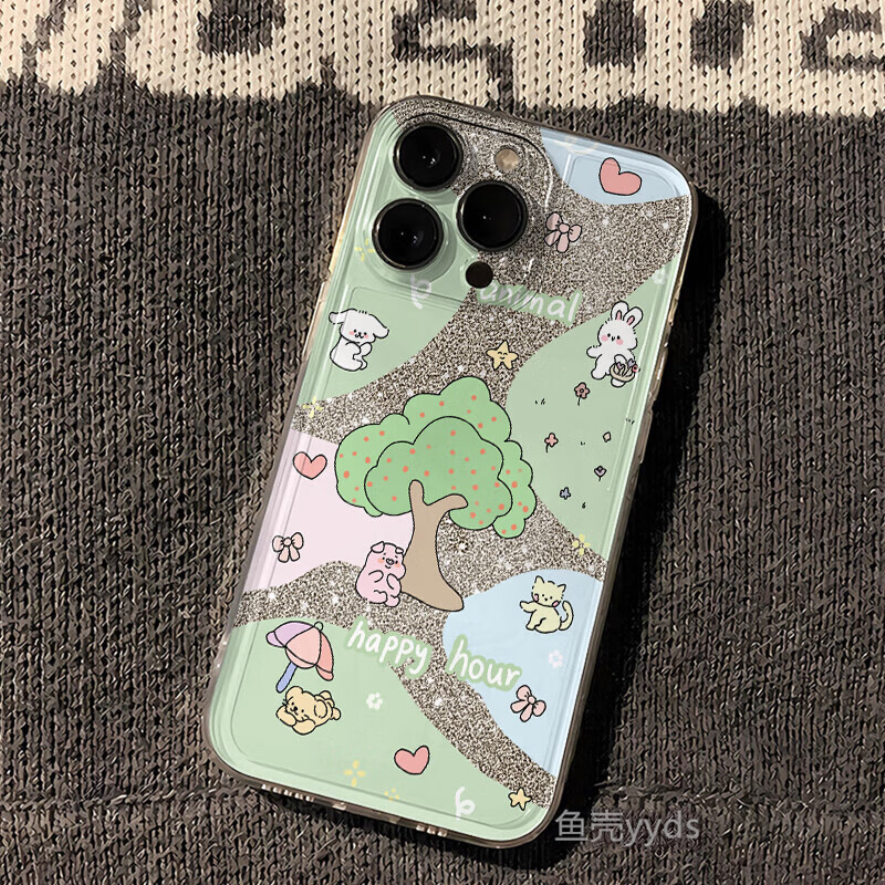 菲天菲天适用于iPhone全系列手机壳保护壳 太空壳 太空壳多彩动物家园 iPhone78SE2SE3通用