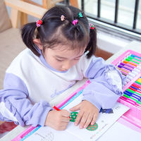 86件套绘画套装水彩笔套装画笔儿童彩色笔幼儿园可水洗小美术