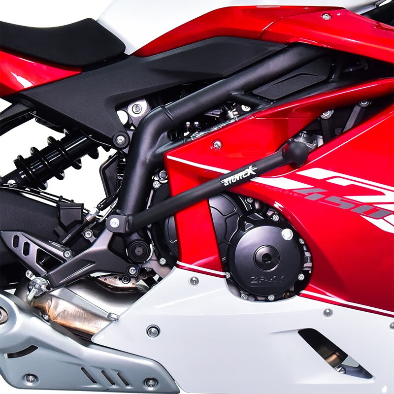 STUNTCX护杠适配凯越450RR护杠摩托车保险杠司当克斯防摔球杠 【磨砂黑】弹簧防摔头护杠