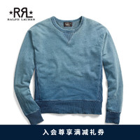 RRL男装 经典款靛蓝毛圈布运动衫RL90169 410-海军蓝 XL